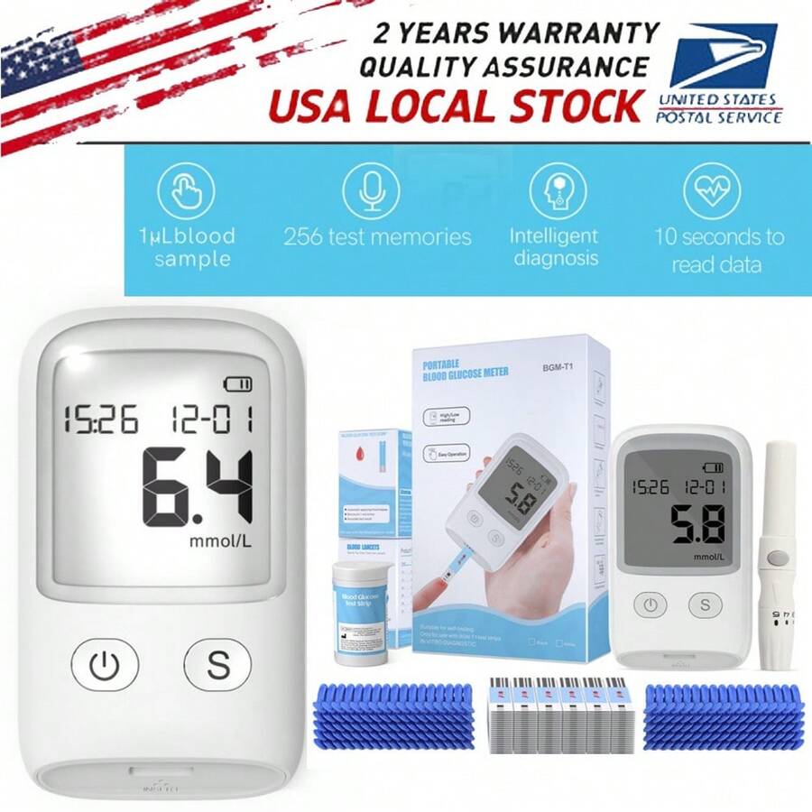 🔥Flash Deal – 50% OFF🔥Portable Blood Glucose Meter Kit