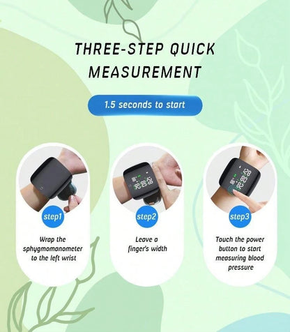 🔥Sale 50% Off🔥 Rechargeable LED Wrist Blood Pressure Monitor - Voice Broadcast