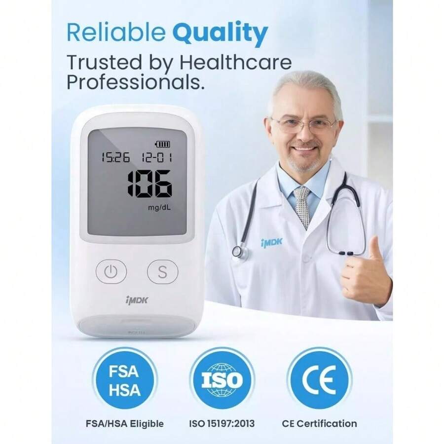 🔥Flash Deal – 50% OFF🔥Portable Blood Glucose Meter Kit
