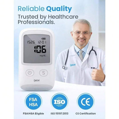 🔥Flash Deal – 50% OFF🔥Portable Blood Glucose Meter Kit