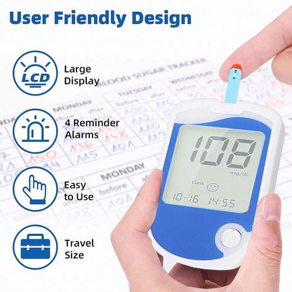 💥Buy Now & Save 50%💥Blood Glucose Monitor Kit with Large Display – 50 Test Strips