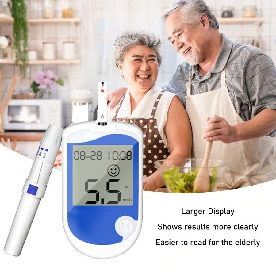 💥Buy Now & Save 50%💥Blood Glucose Monitor Kit with Large Display – 50 Test Strips